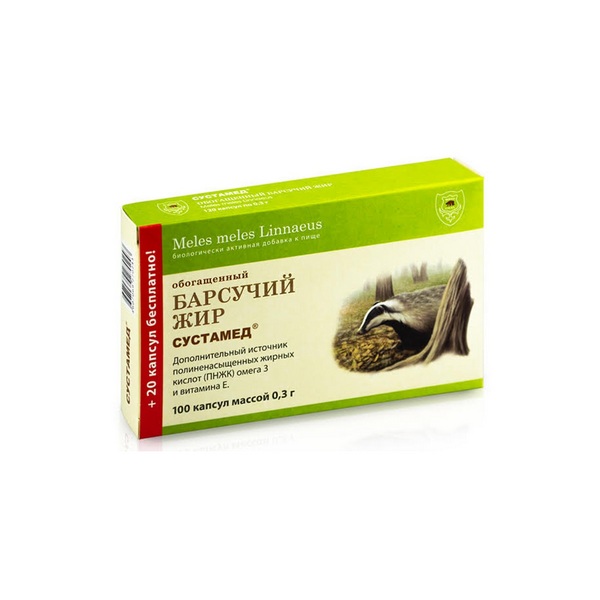 Сустамед обогащённый барсучий жир