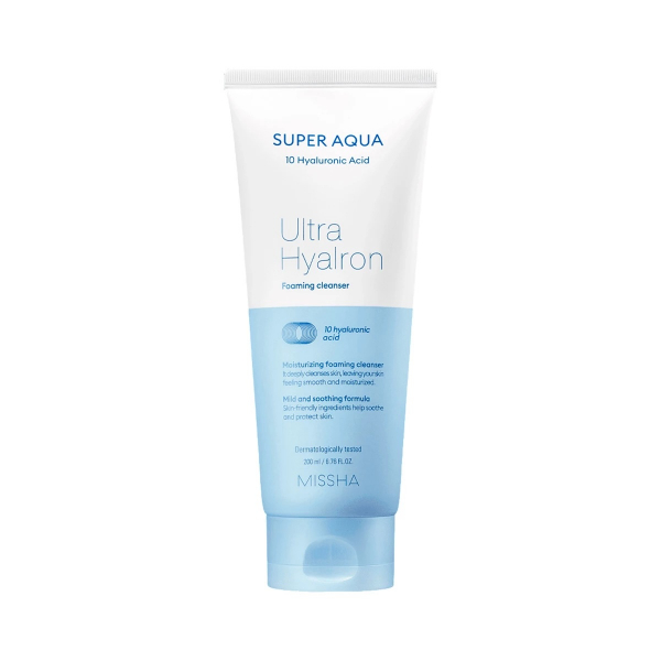 Missha Super Aqua Ultra Hyalron Foaming Cleanser