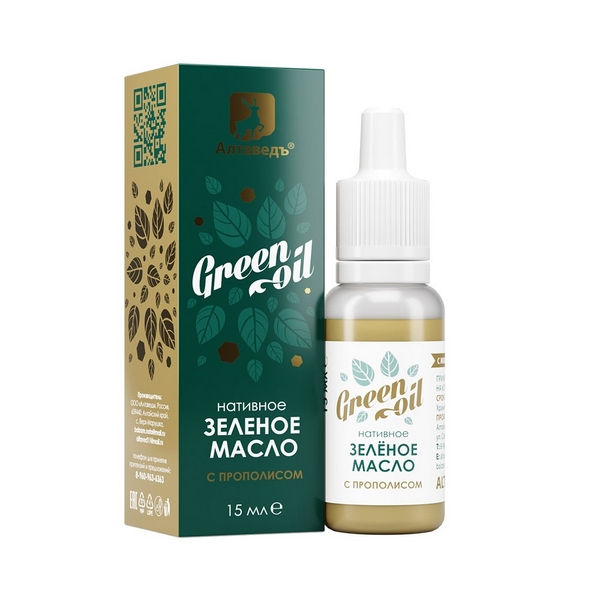 Кедролей №30 Нативное зеленое масло с прополисом