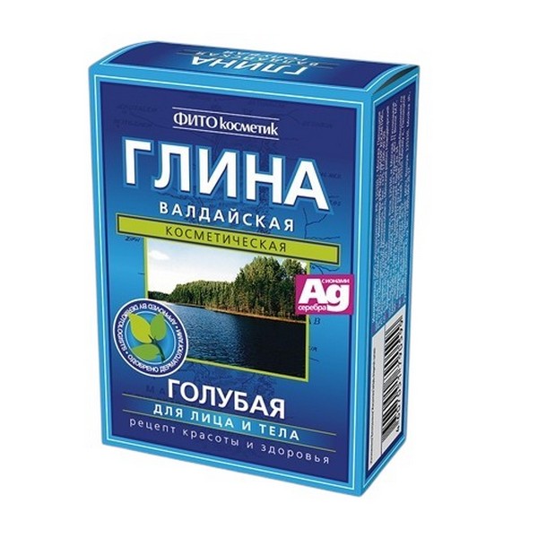 Глина голубая валдайская