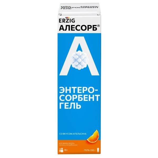 Алесорб Энтеросорбент гель эрциг