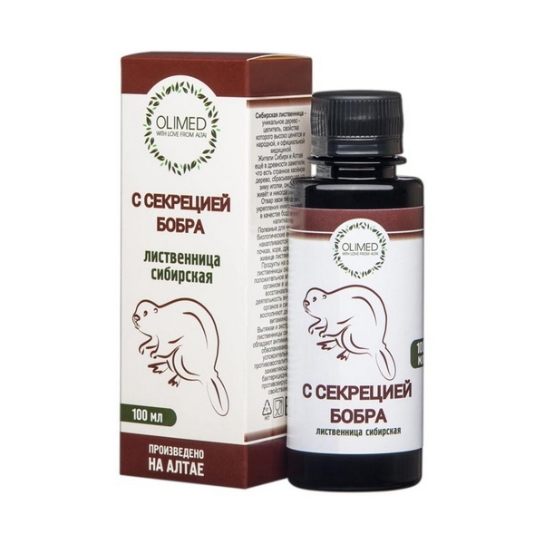 Олимед лиственница сибирская с секрецией бобра