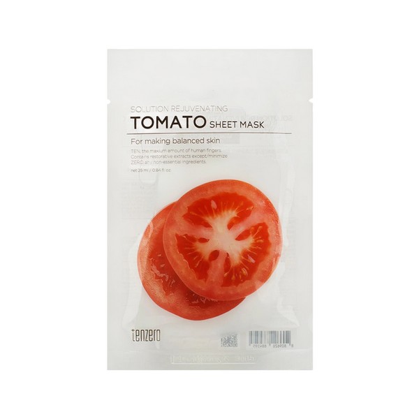 Tenzero solution rejuvenating tomato sheet mask