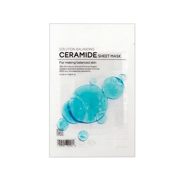 Tenzero solution balancing ceramide sheet mask