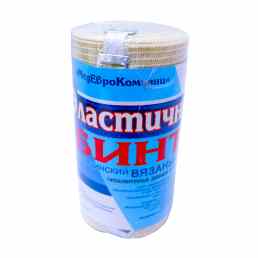 Бинт вязаный с лайкрой компрессионный ленточный