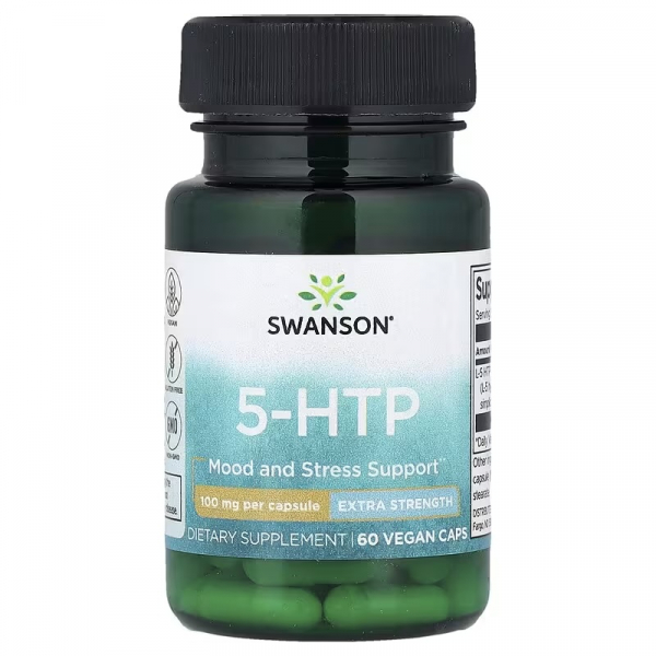 Swanson 5-HTP (5-гидрокситриптофан) 100 мг