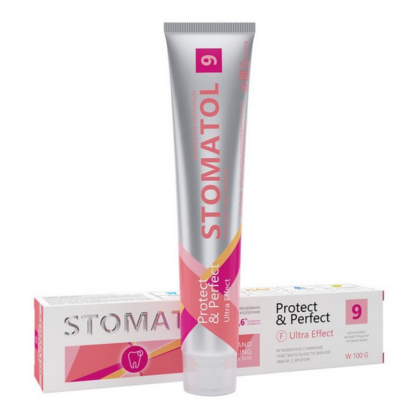 Стоматол (Stomatol) зубная паста 9 Ultra Effect