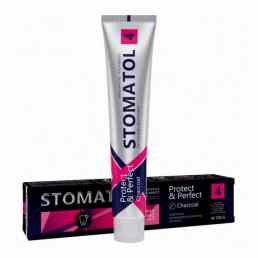 Стоматол (Stomatol) зубная паста 4 Charcoal
